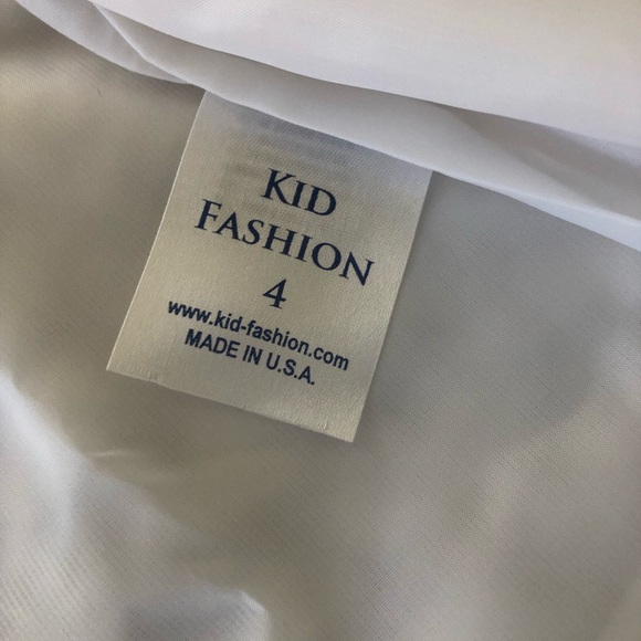 NWOT Boutique Fashion Kids 4T Faux Fur White Pea Coat - Picture 5 of 6